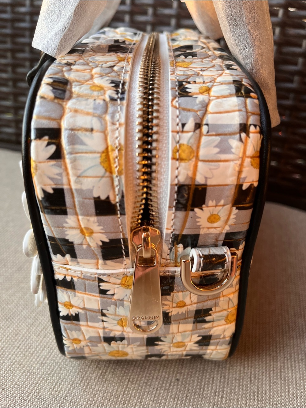 NWT BRAHMIN MARA in MULTI PETALINE Satchel - Picture 9 of 13